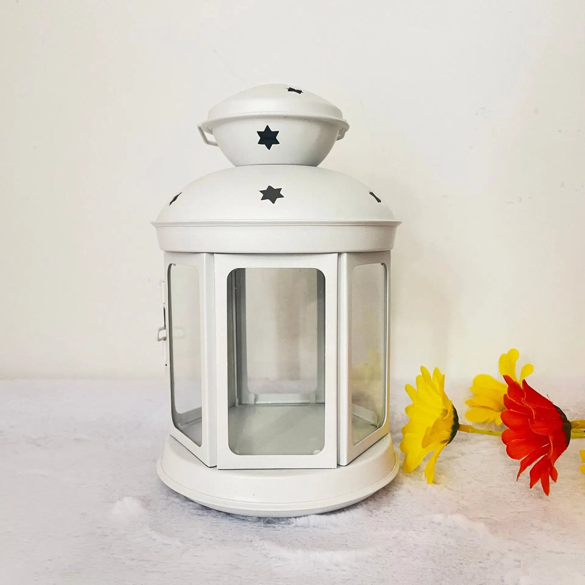 White Colonial Candle Lamp