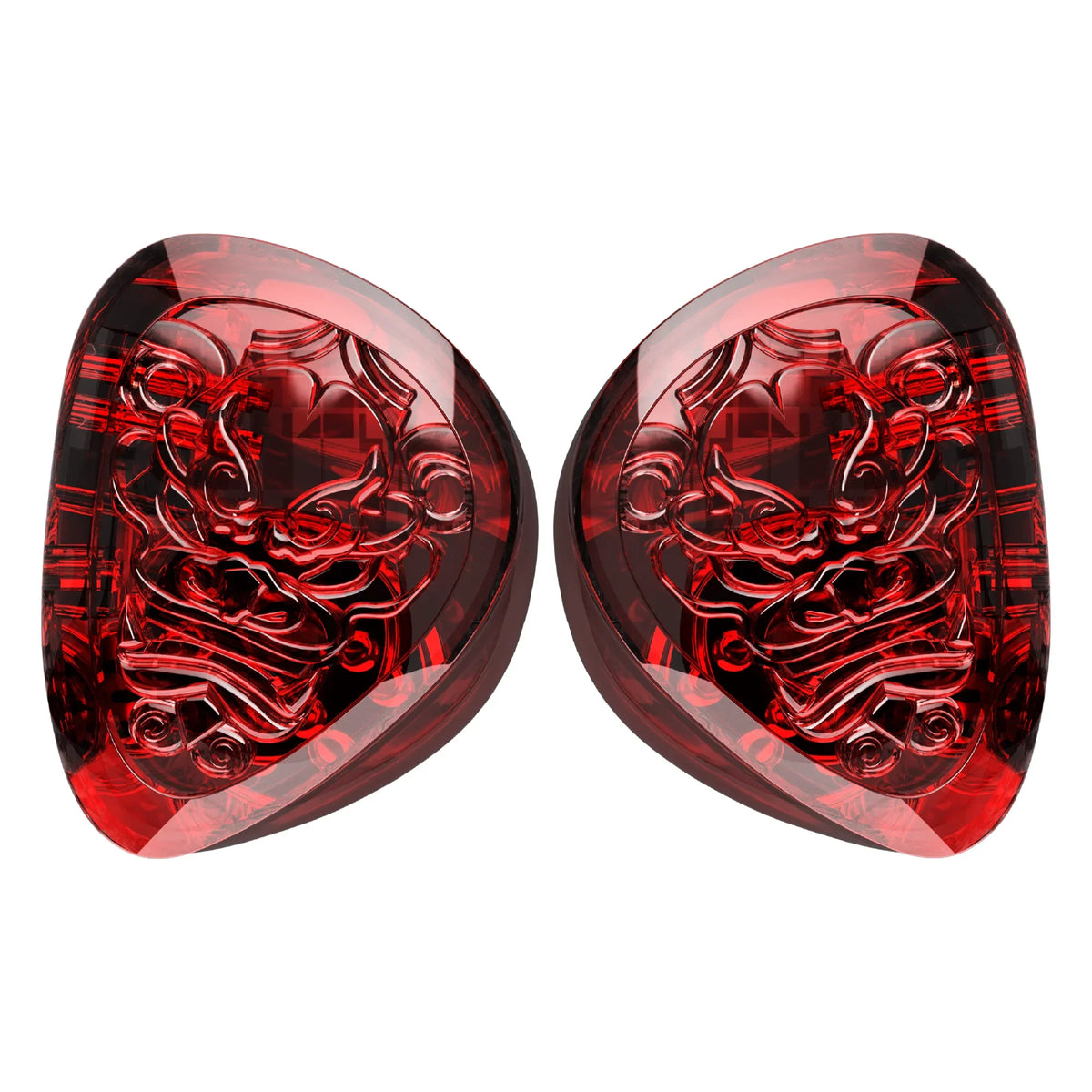 TANGZU WANER SG 2 Red Lion Edition 10mm PET Single Dynamic In-Ear Earphones with Silicone Storage Bag and Sancai Wide Bore