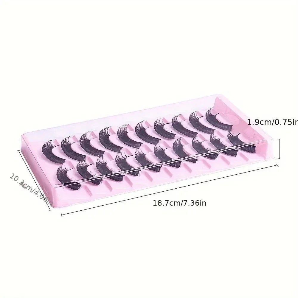 False Eyelashes Russian Volume Strip Lashes Fluffy Thick Wispy Fake Eyelashes for Party Stage