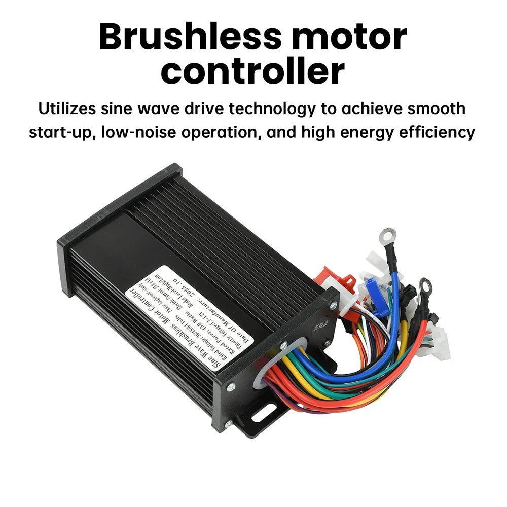 Brushless Motor Controller | 450W Sine Wave & 36–64V Supplier Rating | Compatible E-Bikes & Electric Scooters