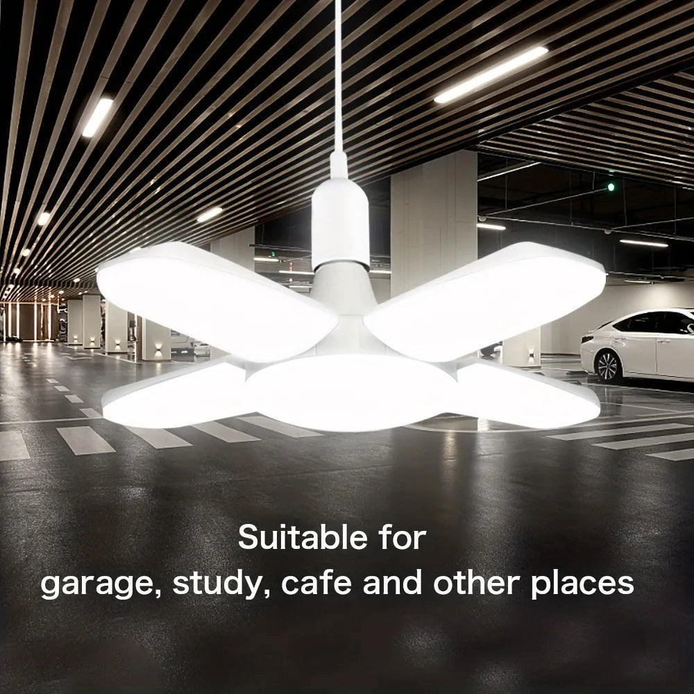 Foldable LED Bulb | 28W E27 Cool White | Garages, Workshops & Home Lighting