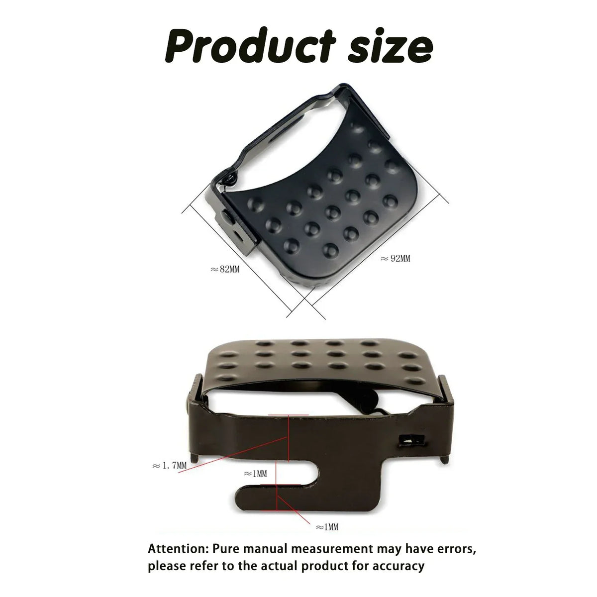 Bicycle Footrests | Folding 2-Piece Set | Mountain & Electric Bikes