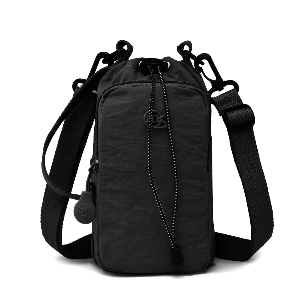 Portable Water Bottle Carrier with Phone Pocket & Strap