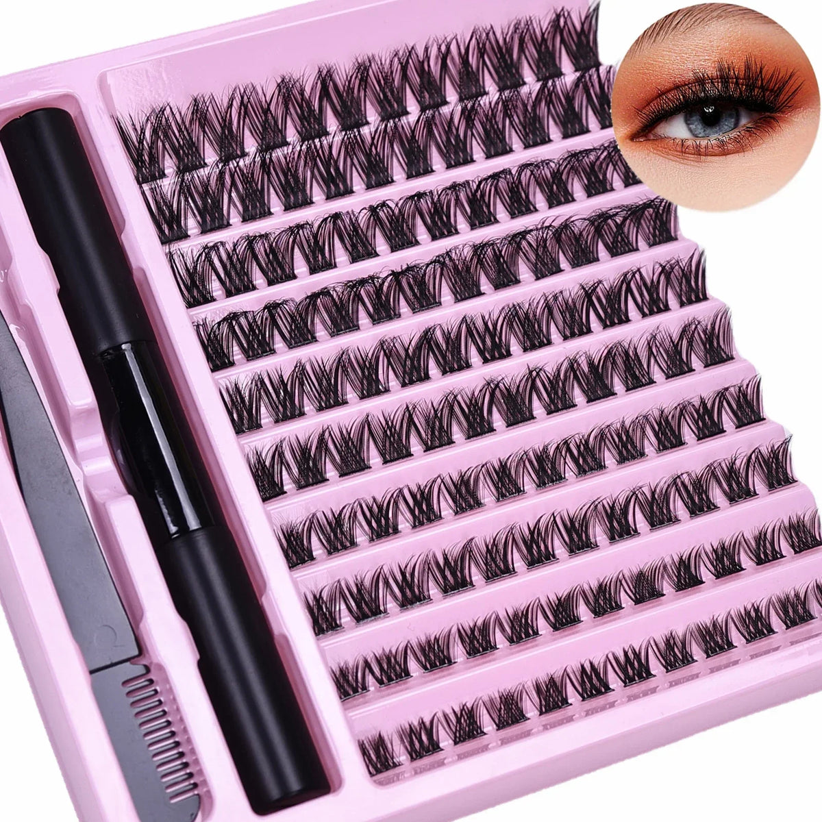 Wispy Curl Cluster Lashes Complete Kit