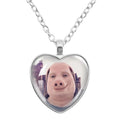 Answer Phone Humor Funny Pig Lover Heart Pendant Necklace | Funny Gift Jewelry
