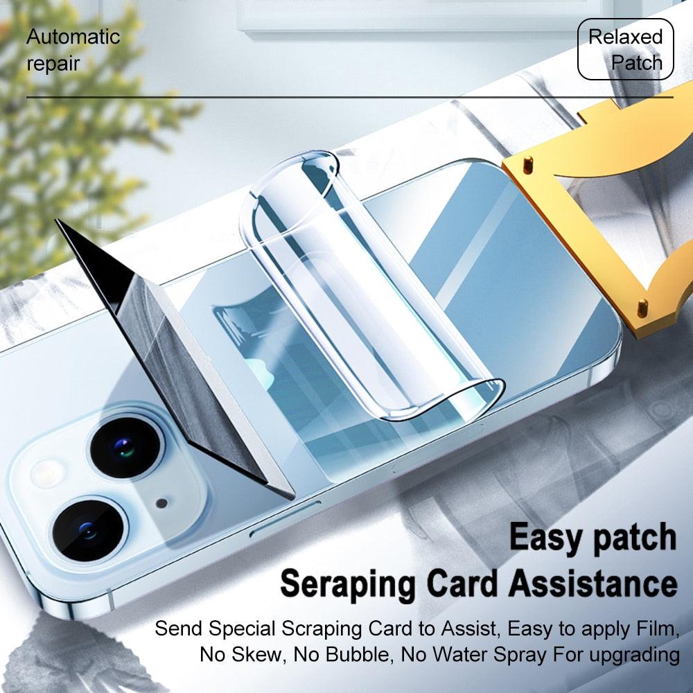 Full Cover Back Film For iPhone 14 13 11 12 Pro MAX Mini Screen Protector XR X XS Max 7 8 6S Plus SE Accessories Full Screen Protector Explosion-Proof Back Film