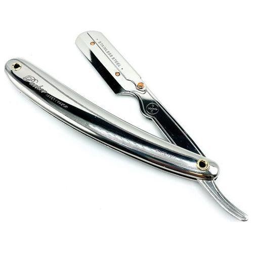 Parker SR1 31R Clip-Type Stainless Steel Handle Straight Barber Shavette Razor