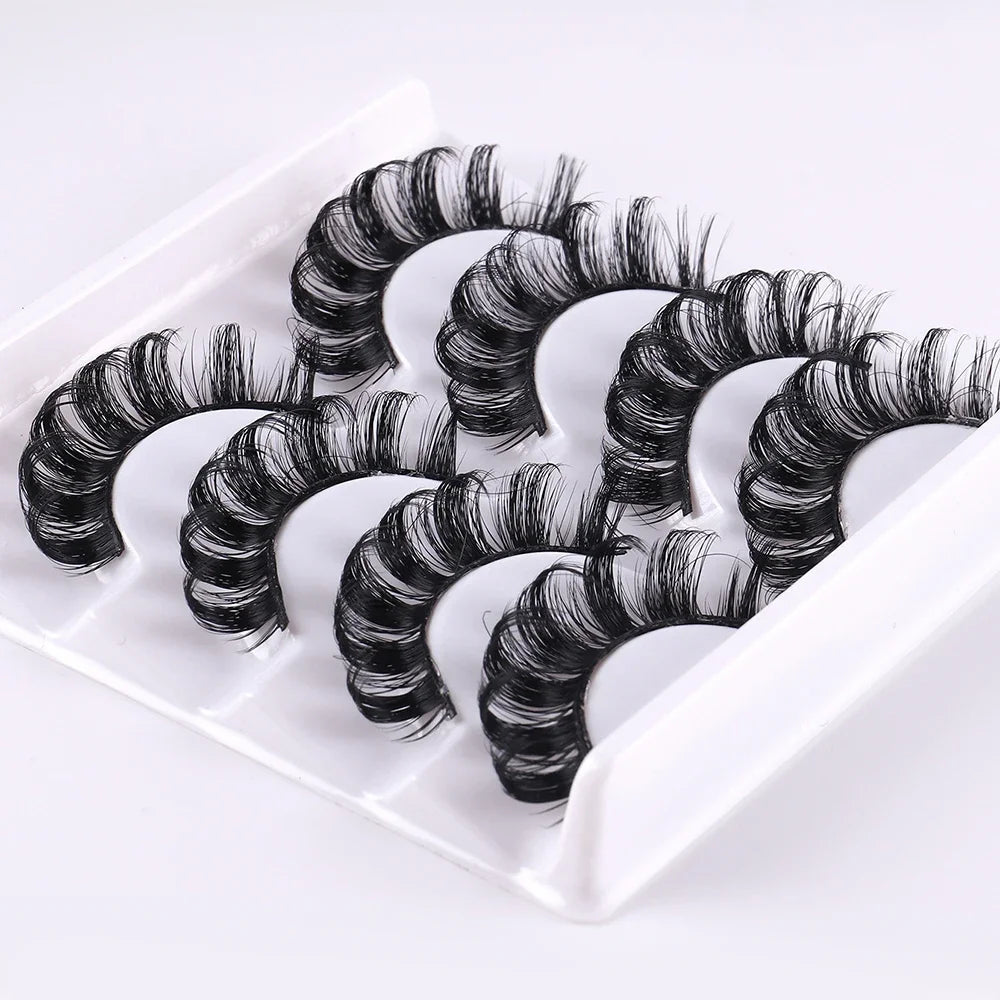 Lashes Curl Super Fluffy Reusable Volume False Eyelashes Lightweight All-Day Wear Lashes