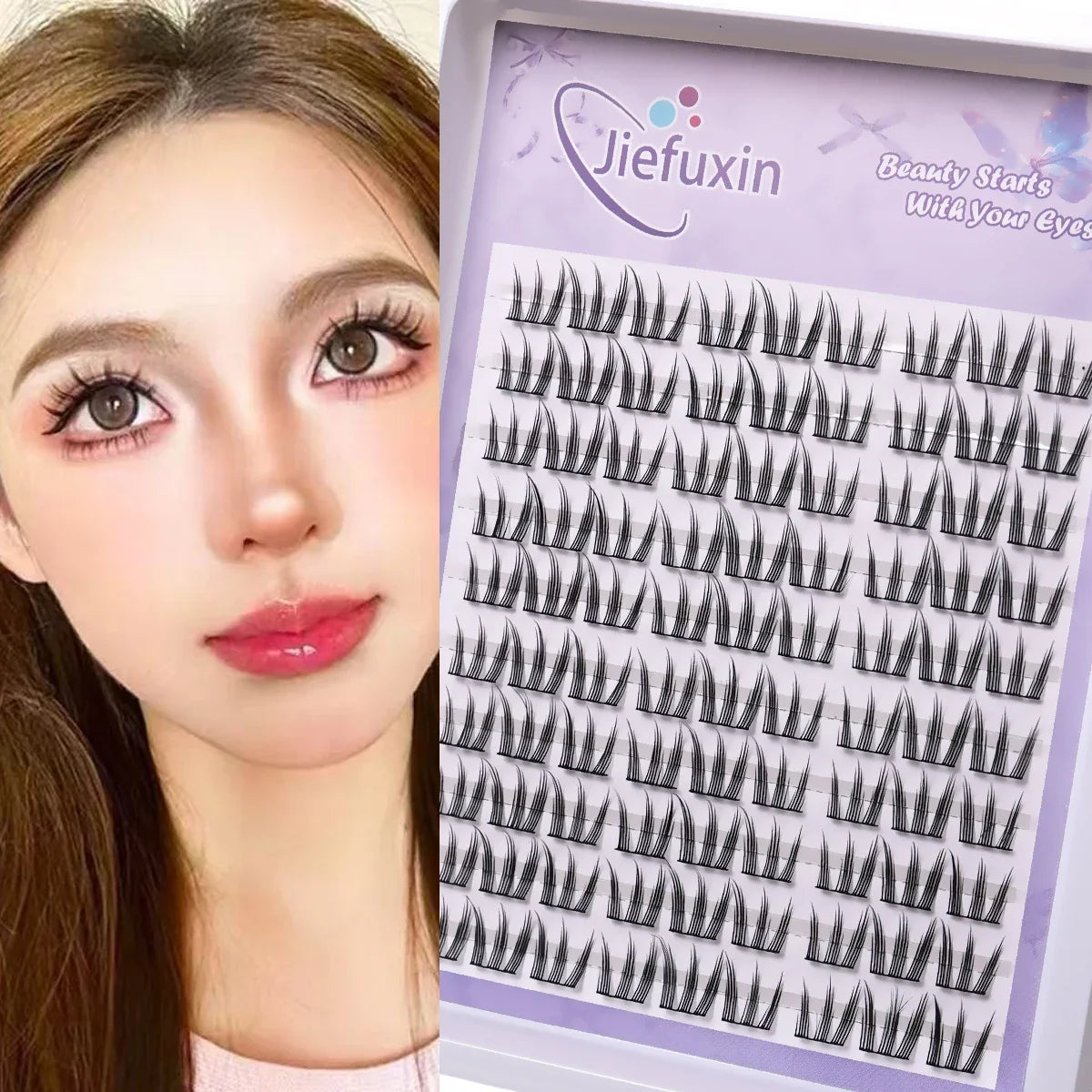 Look Lashes Extension Kit Cat Paw False Eyelashes for Enlarged Eyes Make