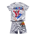 New One Piece Monkey D. Luffy Kids Pajama Set Short Sleeve T-Shirt