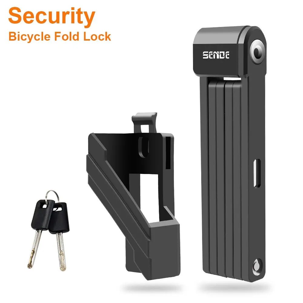 Folding Bicycle Lock | 80 cm Steel & Keyed Design | Bicycles & Compatible E-Bikes