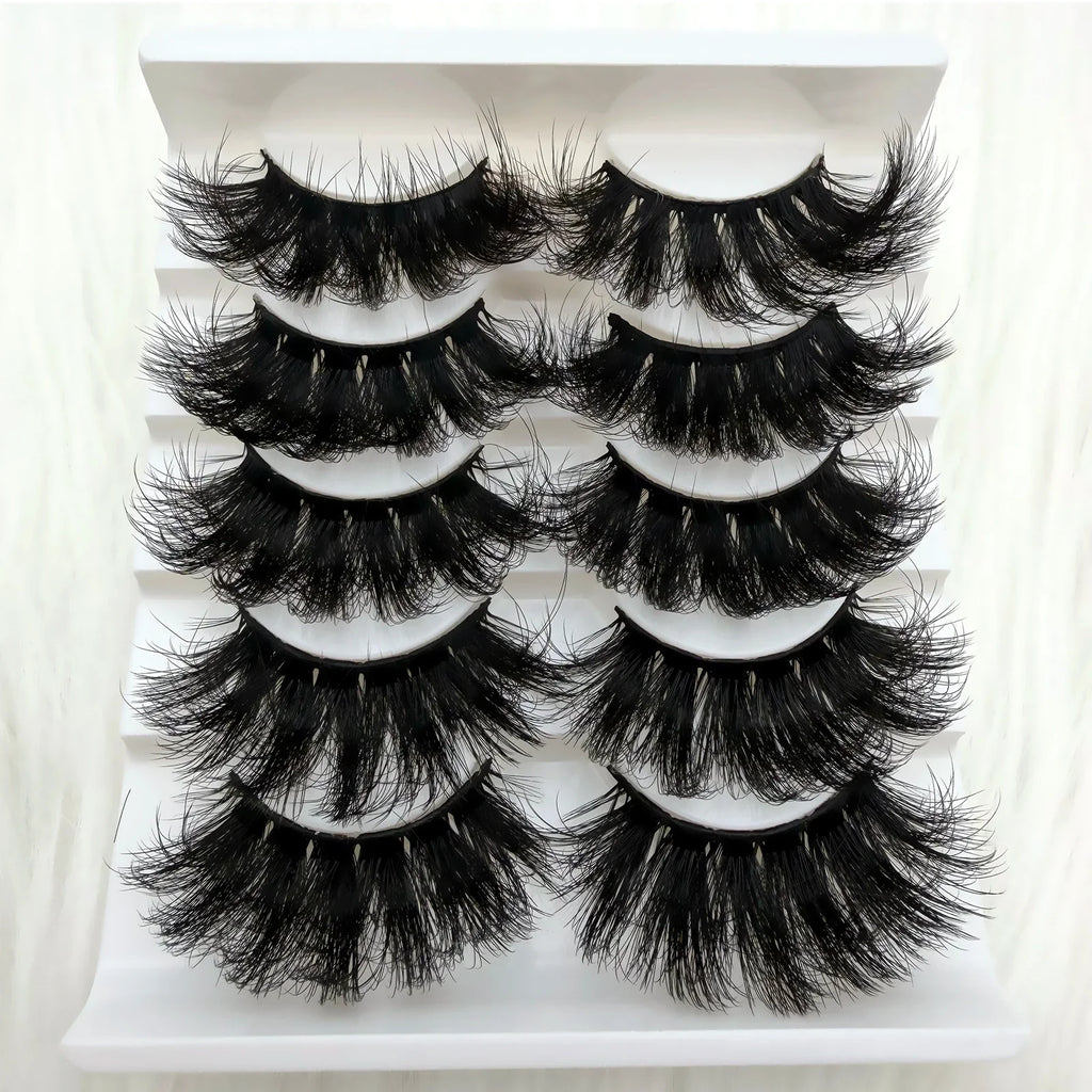 Lashes Fluffy Natural False Eyelashes Thick Dramatic Faux Mink Eyelashes