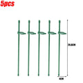 Adjustable Plant Support Rod Garden Stakes Shrub Flower Stick Tomatoes Vine Orchid Stand Potted Plants Holder Pole with Clip
