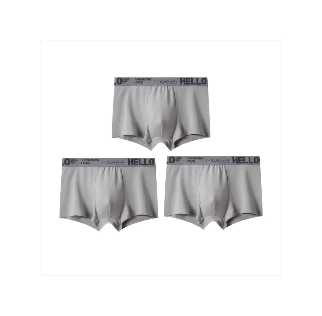 Hello Men's Breathable Antibacterial Boxer Shorts