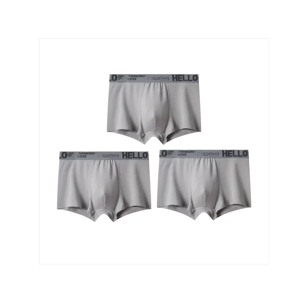 Hello Men's Breathable Antibacterial Boxer Shorts