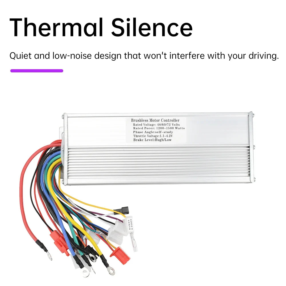 Brushless DC Motor Controller | 48–72V & 1200–1500W Supplier Rating | Compatible E-Bikes & Scooters