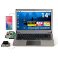 CrowView Note 14inch All-in-One Portable Monitor, Phone-to-Laptop Device SBCs/Mini PC/PC/Game Console - English Keyboard