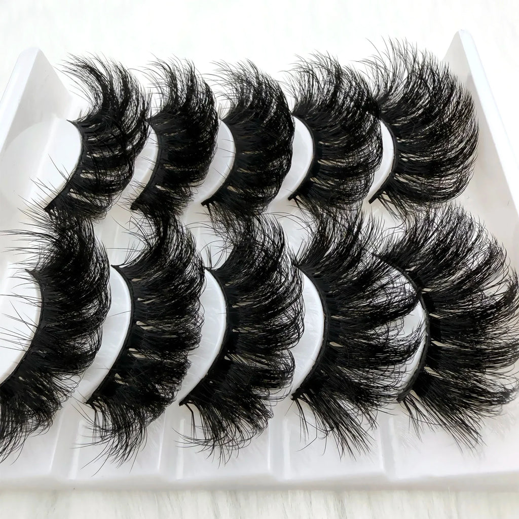 Lashes Fluffy Natural False Eyelashes Thick Dramatic Faux Mink Eyelashes