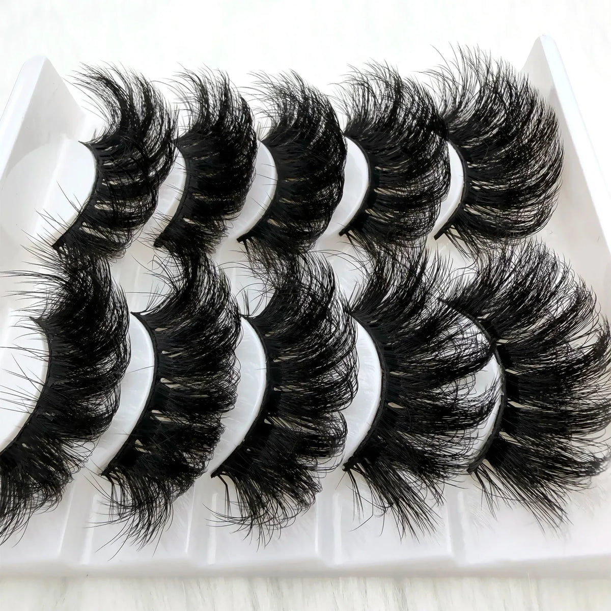 Lashes Fluffy Natural False Eyelashes Thick Dramatic Faux Mink Eyelashes
