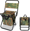 Portable Folding Fishing Chair with Built-In Cooler & Backrest