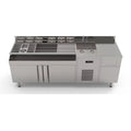 Commercial Refrigerated Workbench Stainless Steel Bar Mixing Station Wine Cabinet Water Bar Operation Table