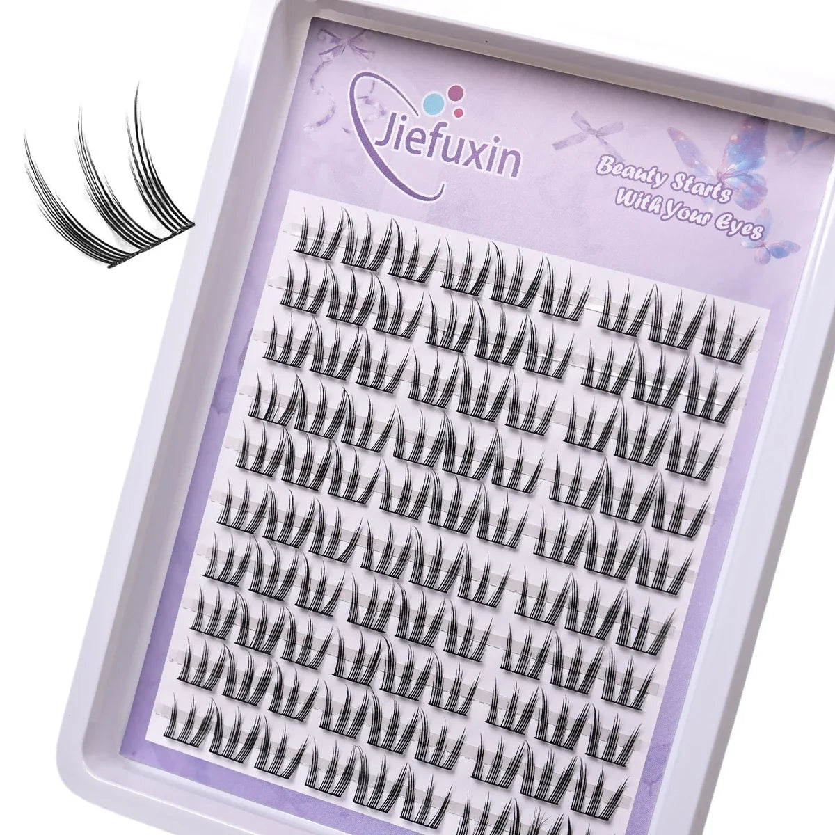Eyelash Clusters Natural False Eyelashes Extenstions Long-Lasting Cat Paw Cluster Thick Lashes