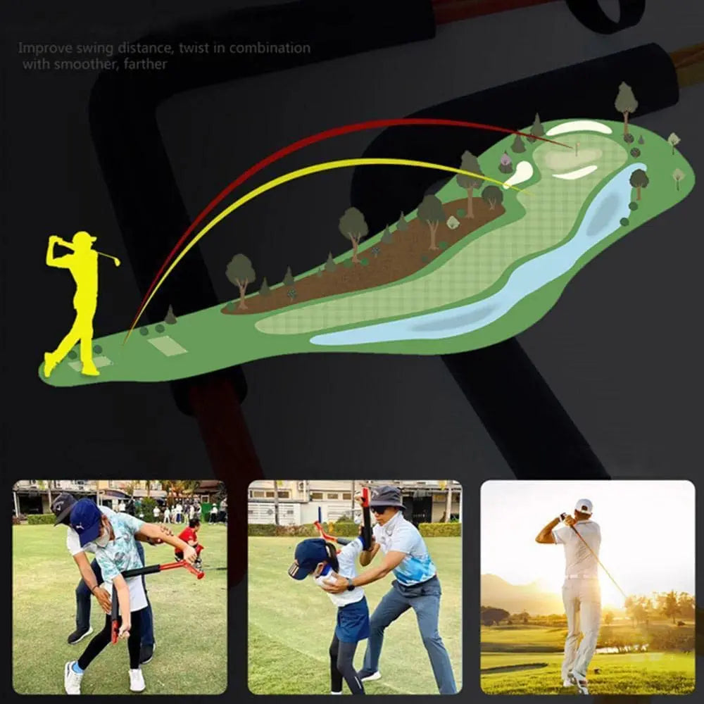 Golf Beginner Swing Trainer Golf Spin Swing Exercise Instructor Improves Swing Attitude 100% New High Quality