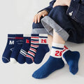 Classic Boys Tennis Crew Socks  Soft Cotto