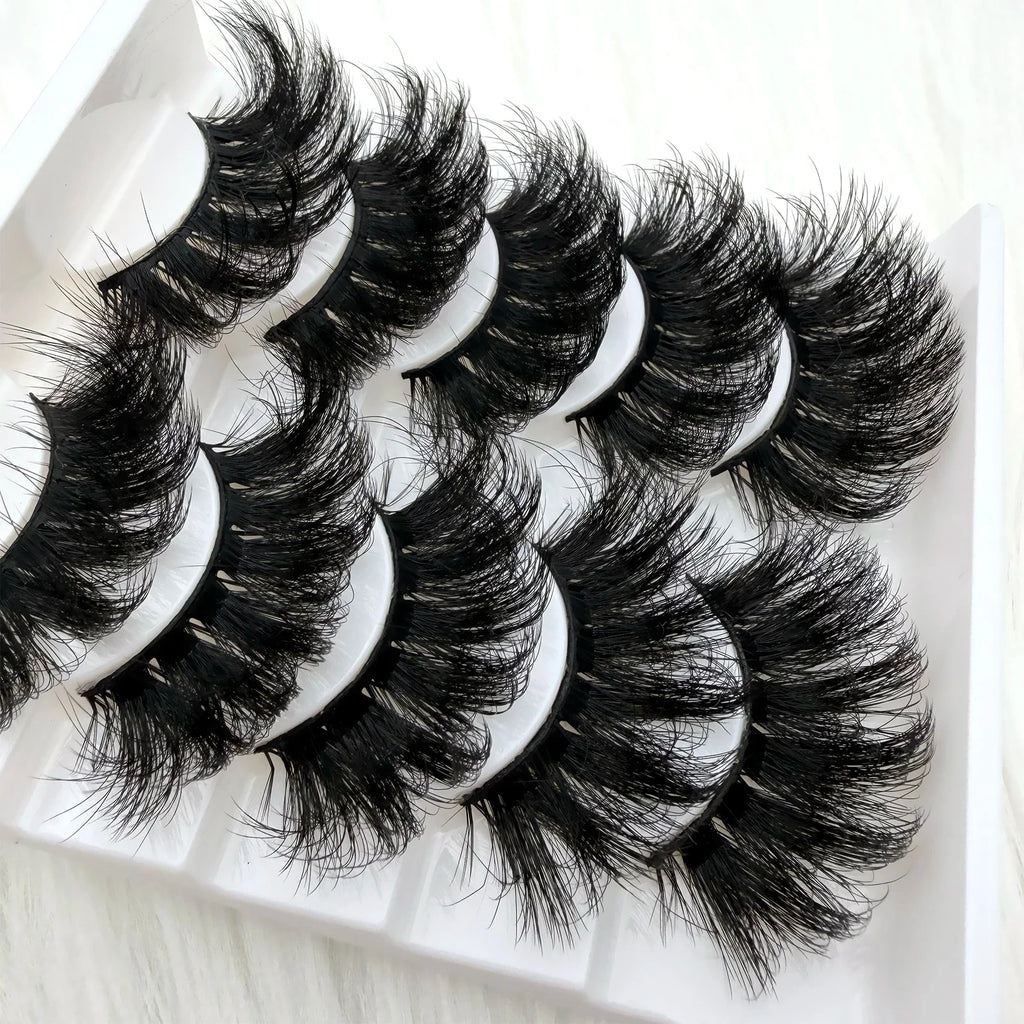 Lashes Fluffy Natural False Eyelashes Thick Dramatic Faux Mink Eyelashes