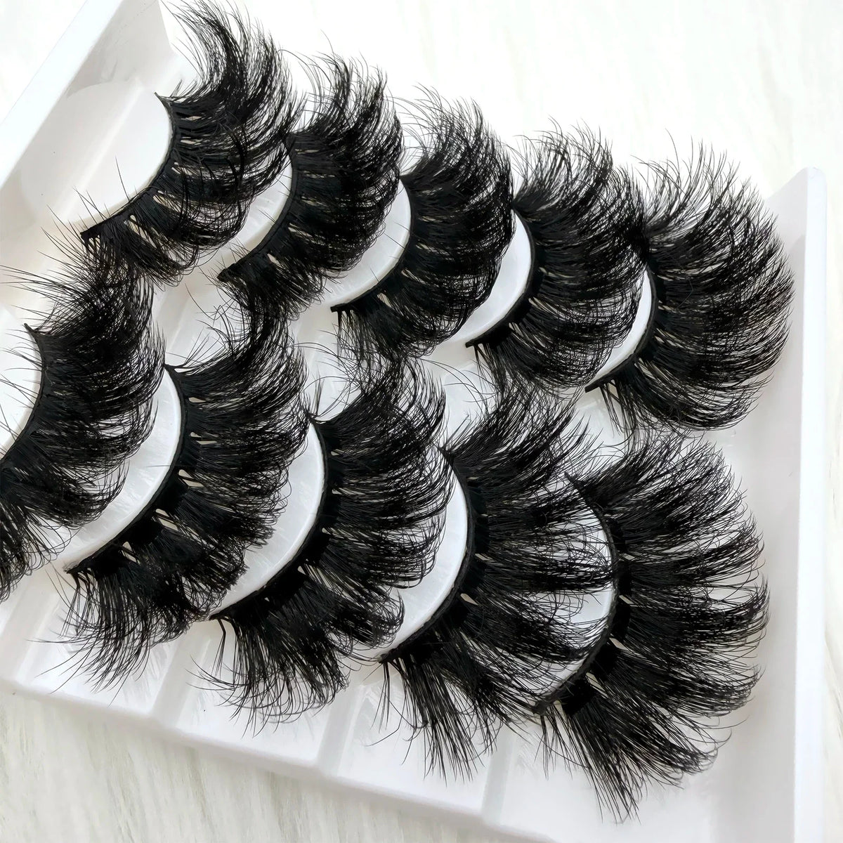 Lashes Fluffy Natural False Eyelashes Thick Dramatic Faux Mink Eyelashes