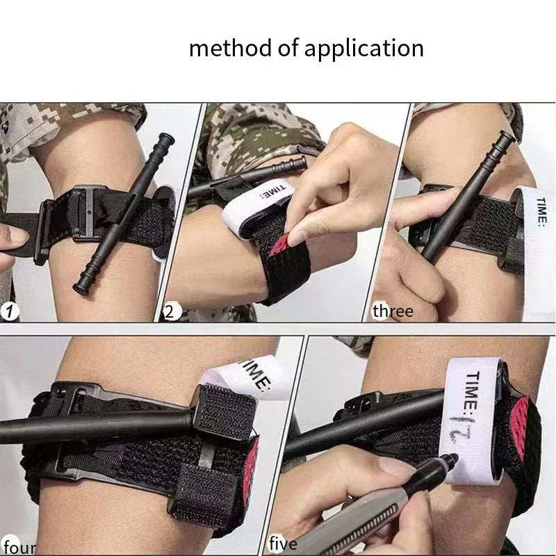 1/12 Pcs Emergency Tourniquet Outdoor Portable First Aid Quick Slow
