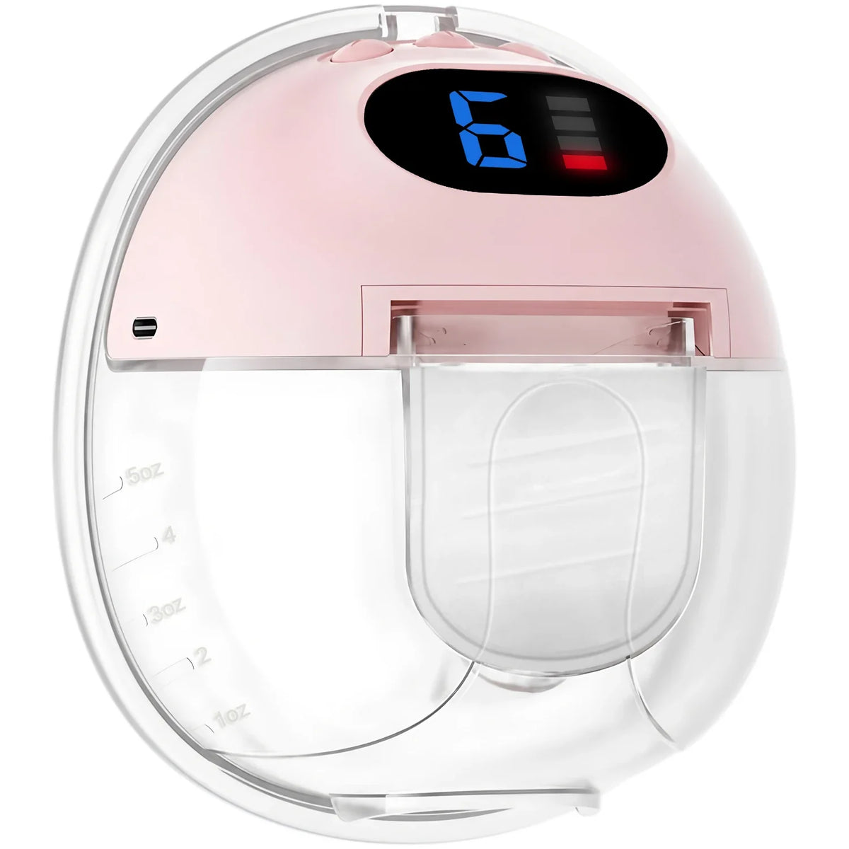 Adjustable Suction Wearable Electric Breast Pump Hands‑Free In‑Bra Design Quiet Portable Breast Milk Pump for Daily Breastfeedin