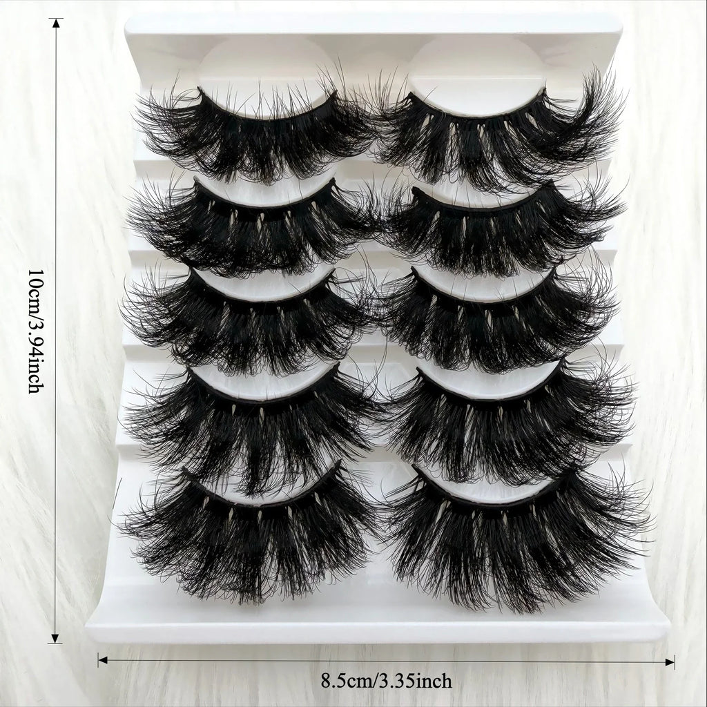 Lashes Fluffy Natural False Eyelashes Thick Dramatic Faux Mink Eyelashes