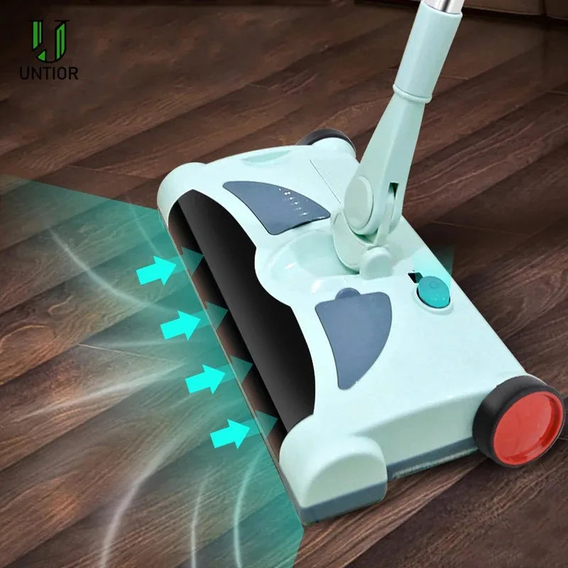 Newest Electric Floor Sweeper Cleaner Rechargeable Wireless Hand Push Vacuum Cleaner Household Mop Broom Machine