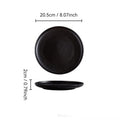 Ceramics Plate Set Home Black Plates Dishes Japanese Style Dinnerware Set Kitchen Decoration Steak Western Food Breakfast Plates