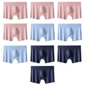 10 Pcs/Lot Men's Summer Ice Silk Boxers Briefs