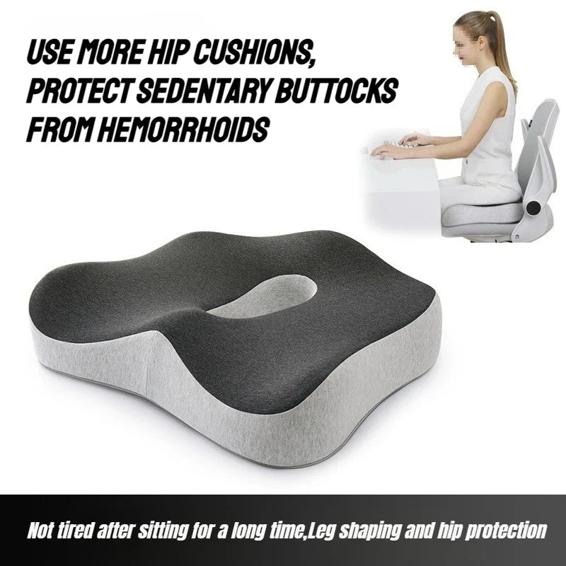 2026 New Ergonomic Memory Foam Tailbone Cushion Breathable Car Seat Pad Suitable for Office Chairs and Non-slip Soft Support