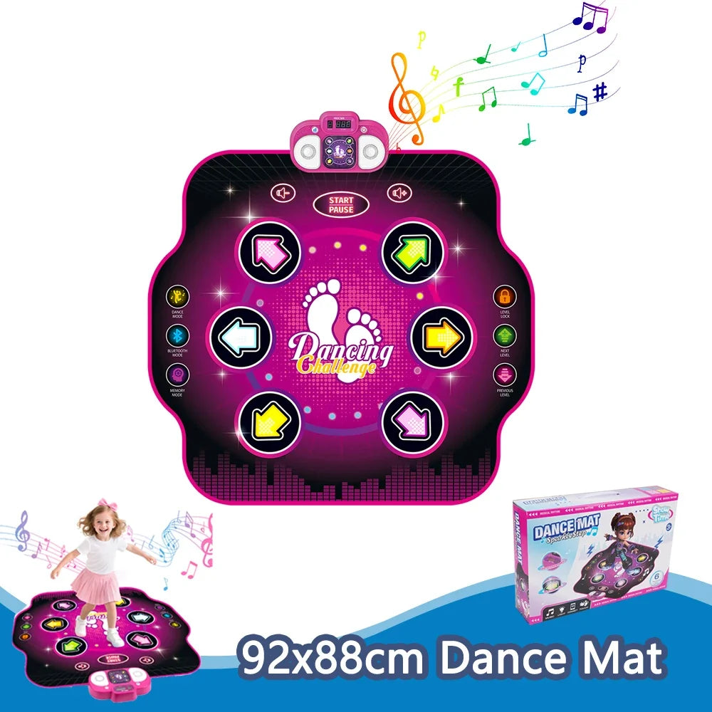 92x88cm Electronic Dance Mat Multi-Function Dancing Blanket with 2 Modes&9 Levels Kids Floor Music Blanket Educational Toy Gifts