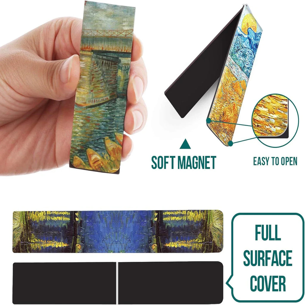 4PCS Bookmarks Magnet Book Markers Page Clip for Students Teachers School