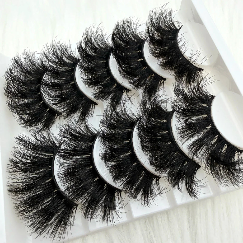 Lashes Fluffy Natural False Eyelashes Thick Dramatic Faux Mink Eyelashes