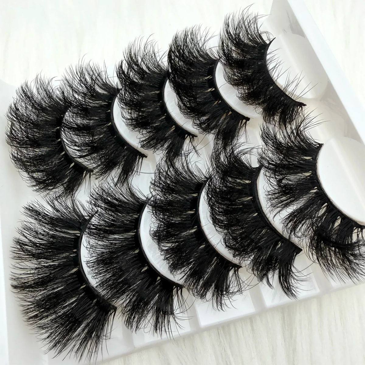 Lashes Fluffy Natural False Eyelashes Thick Dramatic Faux Mink Eyelashes