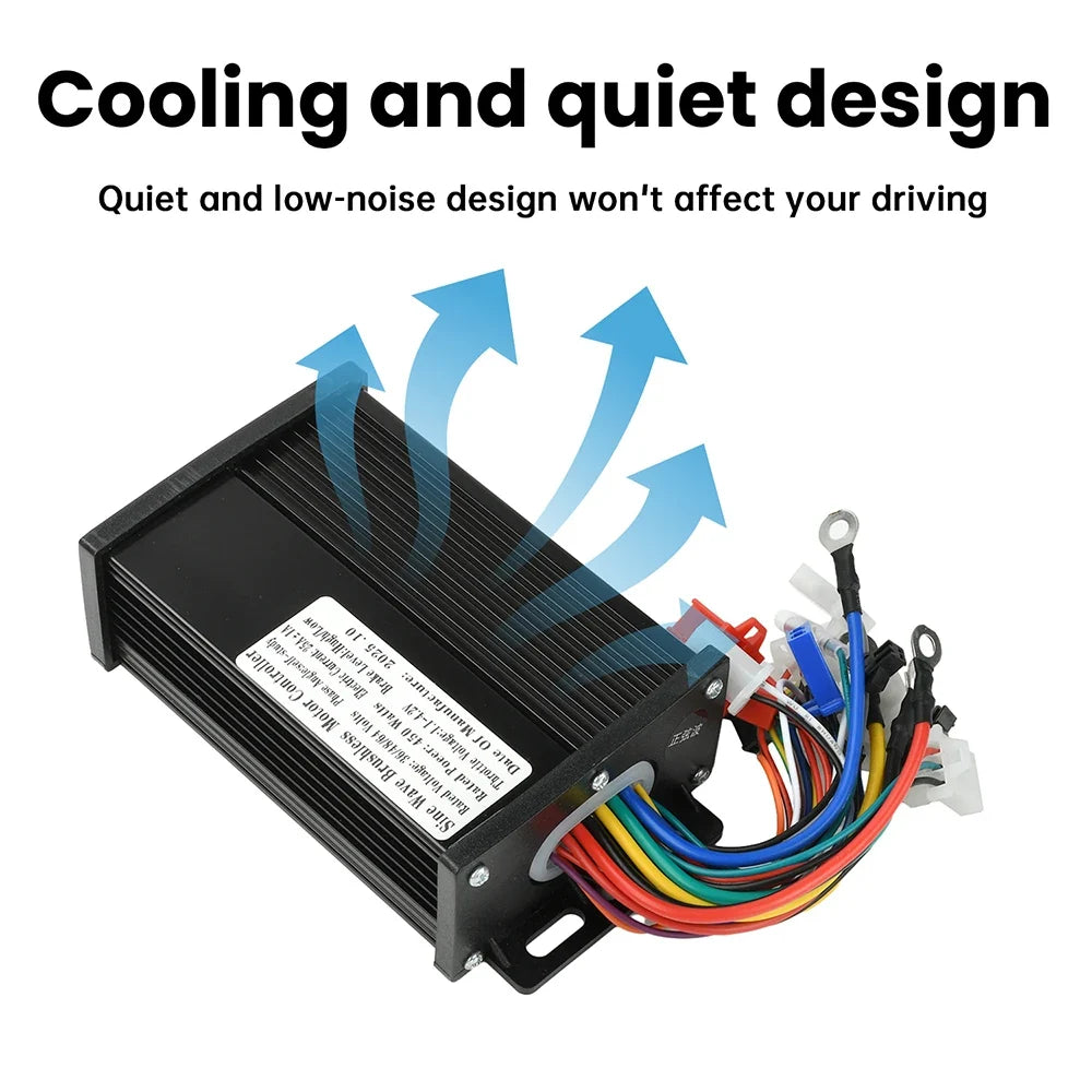 Brushless Motor Controller | 450W Sine Wave & 36–64V Supplier Rating | Compatible E-Bikes & Electric Scooters