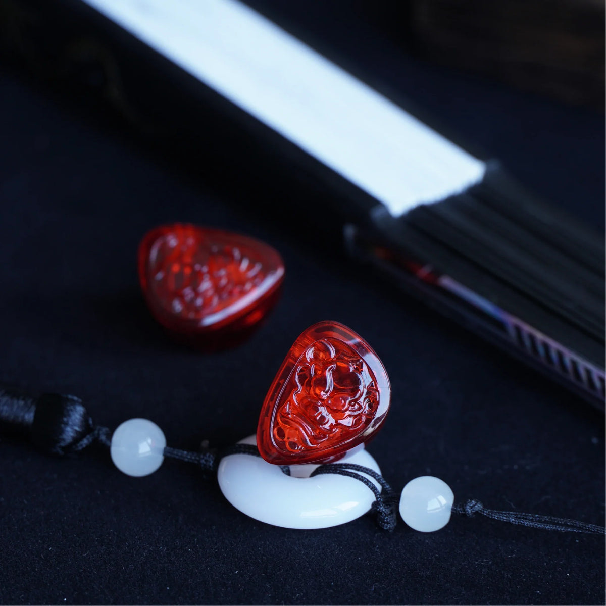 TANGZU WANER SG 2 Red Lion Edition 10mm PET Single Dynamic In-Ear Earphones with Silicone Storage Bag and Sancai Wide Bore