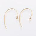 10pc IP 304 Stainless Steel Earring Hooks with Vertical Loop | Golden Stud Earring Findings