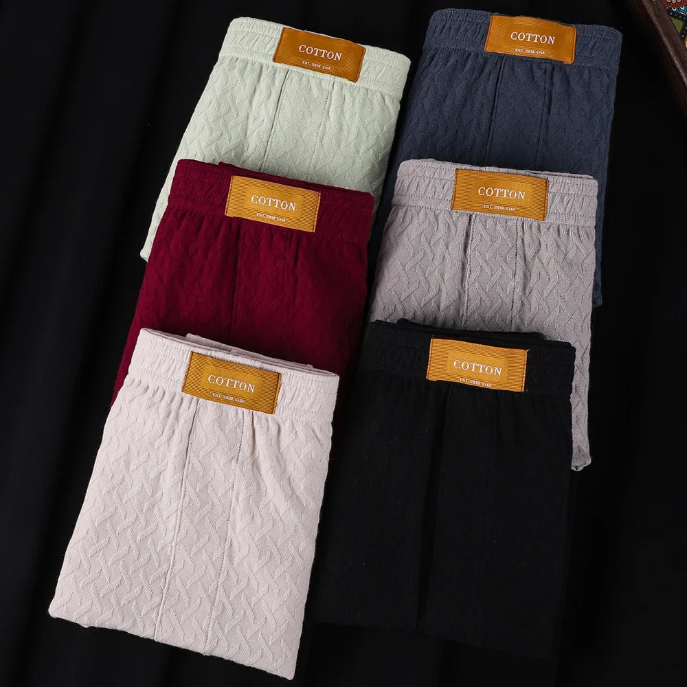 Men's Plaid Boxers | 3-Piece Knit Underwear Set | Everyday Wear