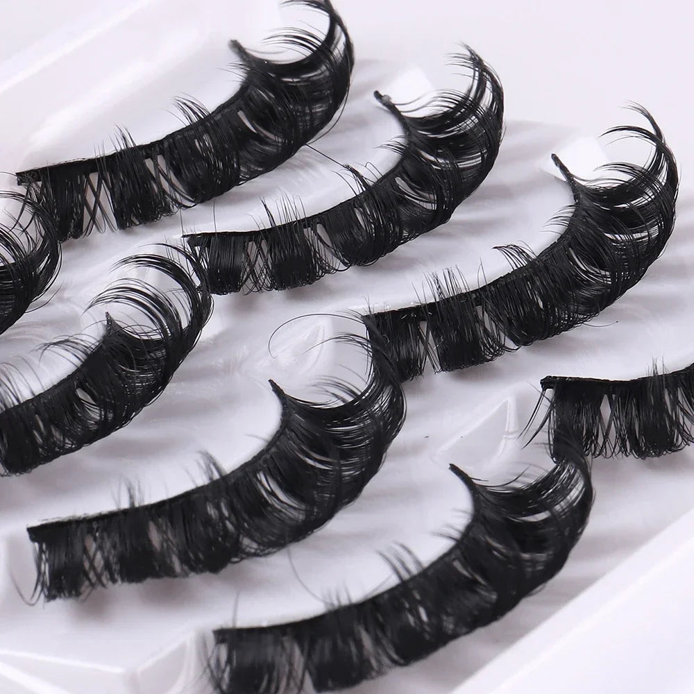 Lashes Curl Super Fluffy Reusable Volume False Eyelashes Lightweight All-Day Wear Lashes