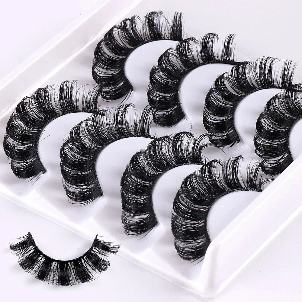 Lashes Curl Super Fluffy Reusable Volume False Eyelashes Lightweight All-Day Wear Lashes