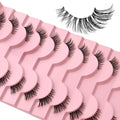 Band Half False Eyelashes Natural Wispy Faux Mink Lashes Lightweight Reusable Comfortable Eye Lash