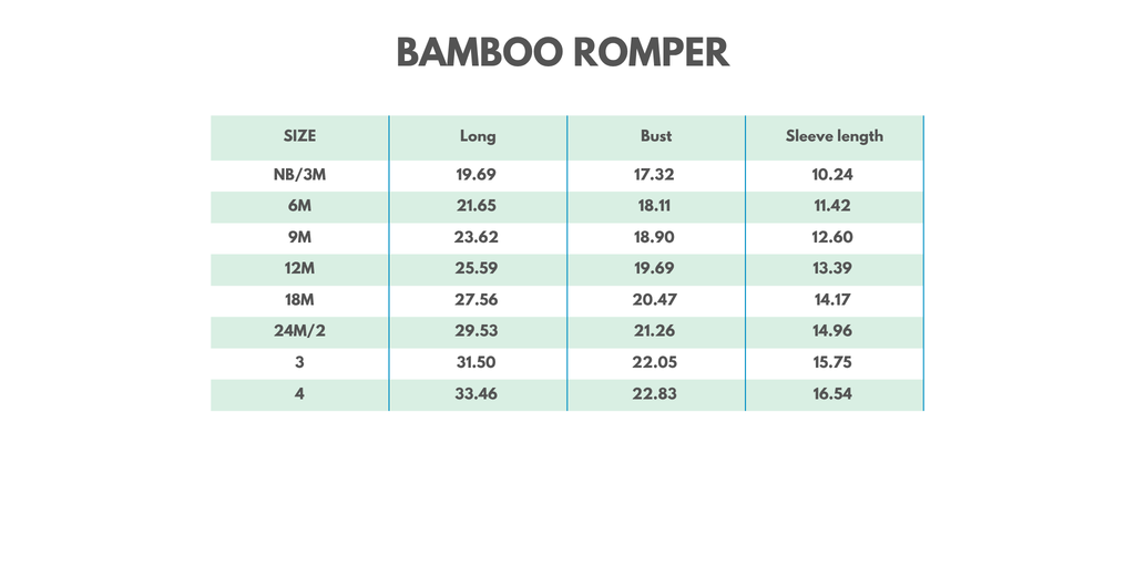 Forest Bow Zip Bamboo Romper