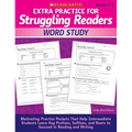 Extra Practice for Struggling Readers: Word Study - Paperback